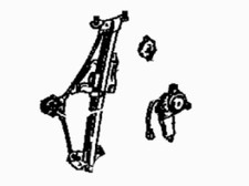 TOYOTA MK4 JZA80 SUPRA With Motor Right Side Power Window Regulator Assy GENUINE