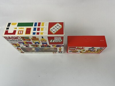 Vtg Rare 1988 LEGO Basic No.317 & 1990 LEGO No. 1676 Factory