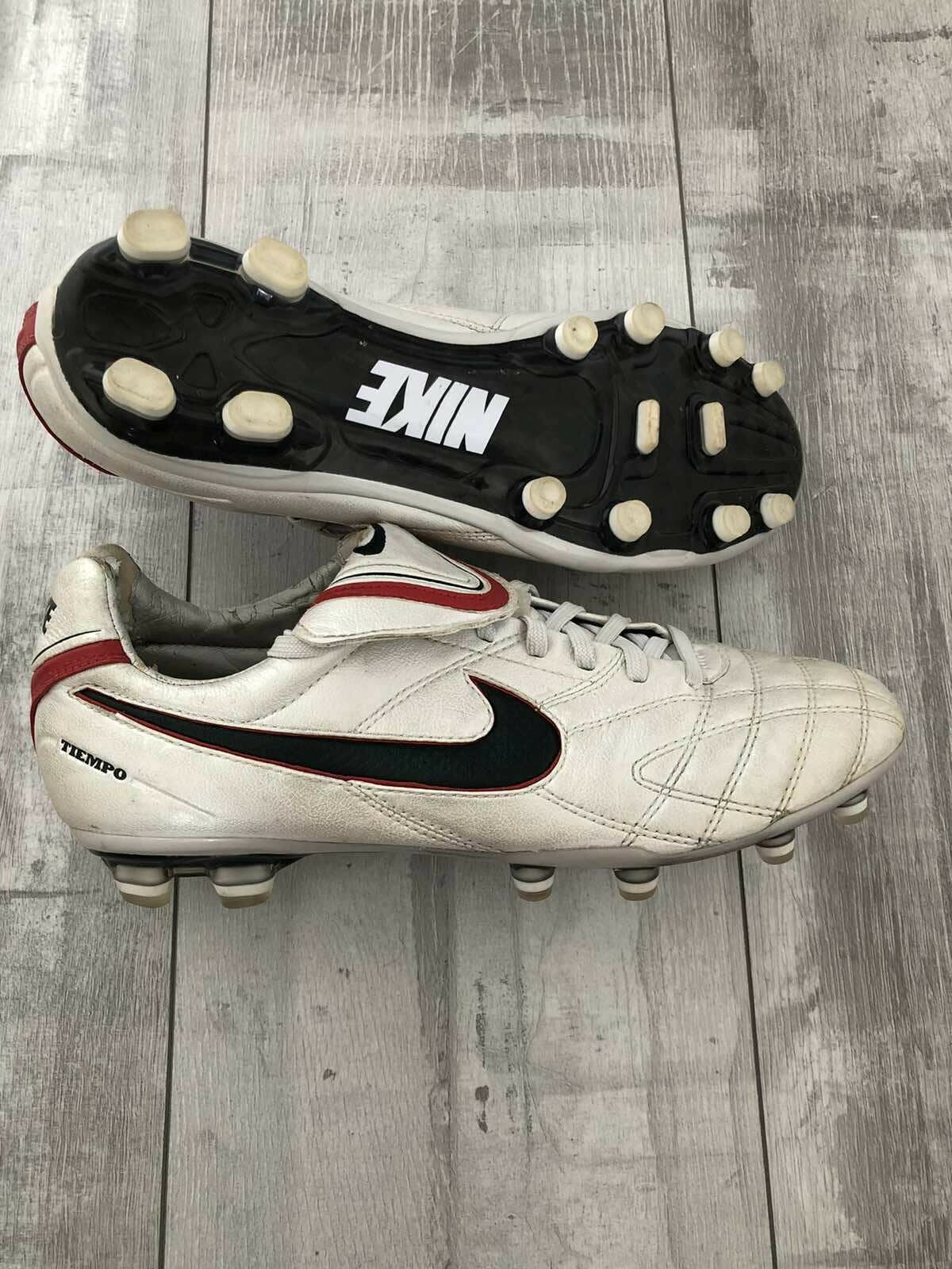 Botines de fútbol americano Nike Tiempo Legend III Elite FG cuero blanco carbono US7,5 UK6,5 |