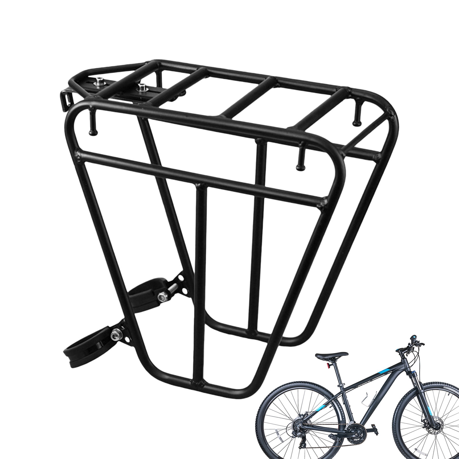 Cycling Cargo Rack Luggage Touring Carrier Racks Easy-to-Install Front