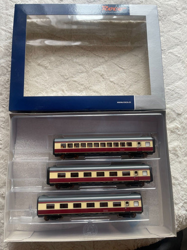 Roco DC 74079  3-tlg. Set: Ergänzungswagen „Alpen-See-Express“, DB,  NEU + OVP | Zustand: Neu