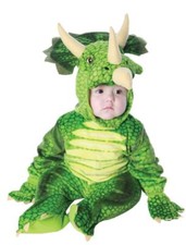 Triceratops Infant Costume Hooded Plush Screen Jumpsuit Underwraps Toddler