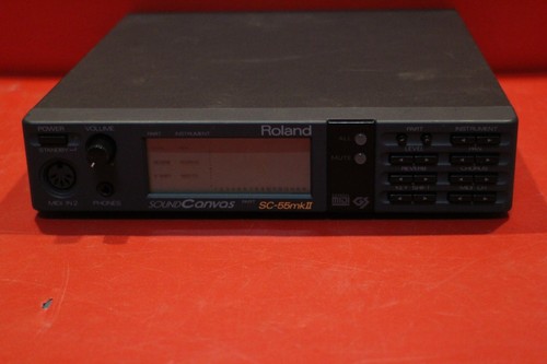 USED Roland SC-55 sc55 mkⅡSound Canvas Module Rack Synth MIDI U2135 240209
