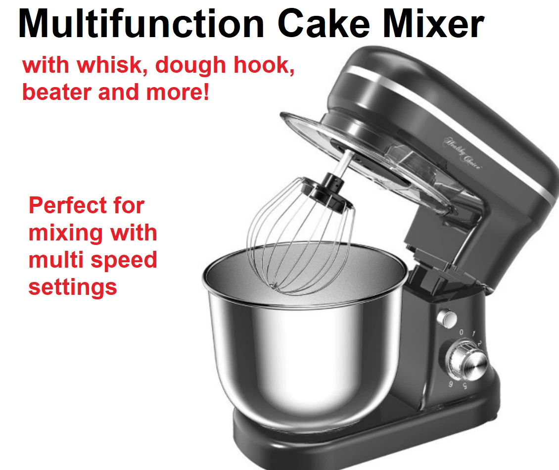 Electric Mixer Cake Mixing Machine Whisk Dough Hook Beater Adjustable Speed eBay