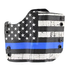 FN - OWB Gun Holster - Optic Ready - Grunge Blue Line