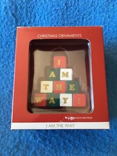I AM THE WAY Blocks Joyfully Yours Christmas Ornament Dayspring