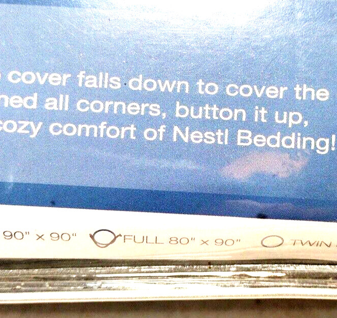 NESTL Bedding Company Duvet Cover Set with Pillow Shams Full Size Black