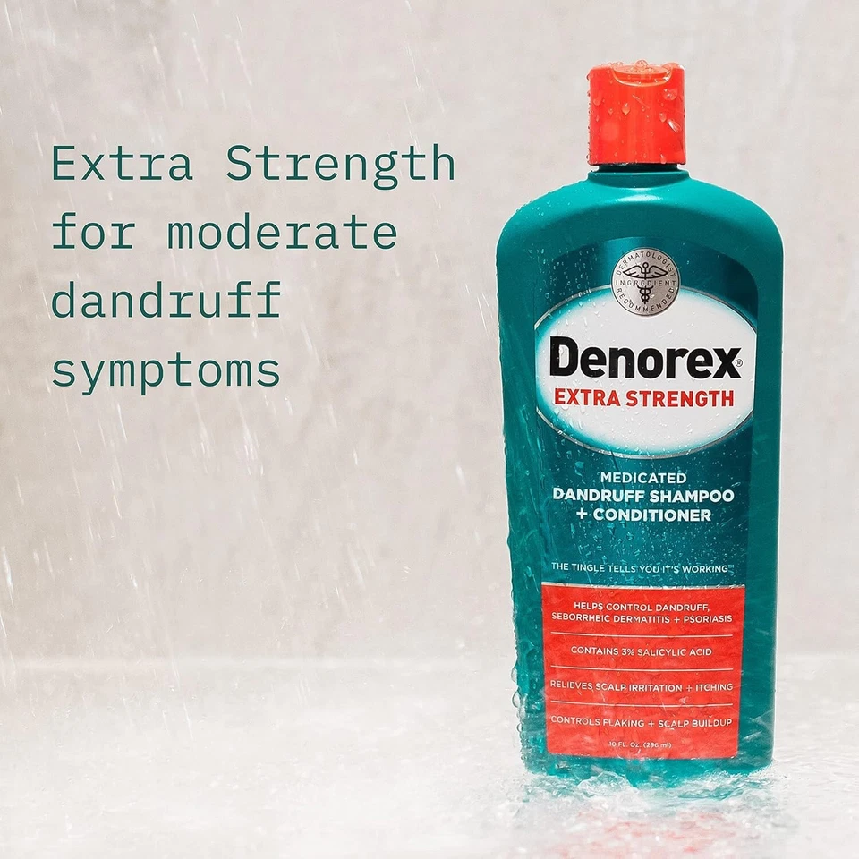 Denorex Extra Strength Anti Dandruff Shampoo & Conditioner Treatment, 10oz - Image 4 of 4