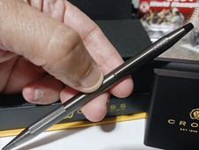 Cross Century Classic Gray Titanium Diamond Cut Ballpoint Pen New 200 GIFT
