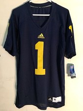 Adidas Premier NCAA Jersey Michigan Wolverines 1 Navy sz M