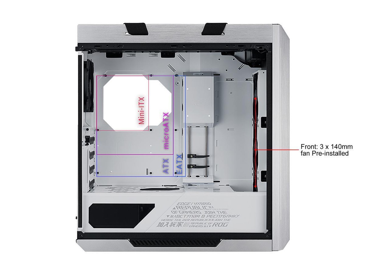 ASUS ROG Strix Helios GX601 White Edition RGB Mid Tower ATX