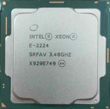 Intel Xeon E-2224 3.4-4.6GHZ 4 Core 8MB 71W LGA1151 Srfav CPU Processor