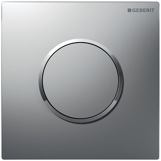 Geberit Fertigmontageset HyTouch Pneumatisch – Design Sigma 01, Seidenglanz Verchromt