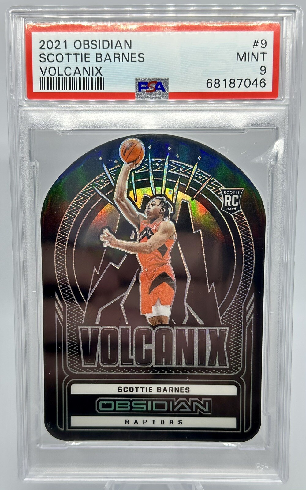 2021 Obsidian Scottie Barnes Volcanix Rookie Card PSA 9