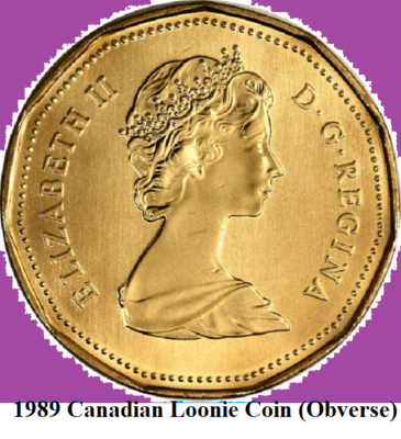 1989 Canada One Dollar Loonie Coin. UNC. Canadian $1 Loon | eBay