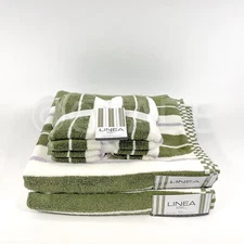 LINEA Home of 4Pc Towels 2 Bath 2 Hand Towels 100% Cotton New