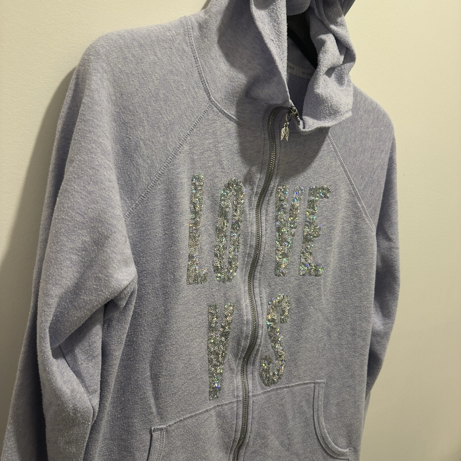 victoria-secret-vs love full zip casual comfortable y2k wear hoodie