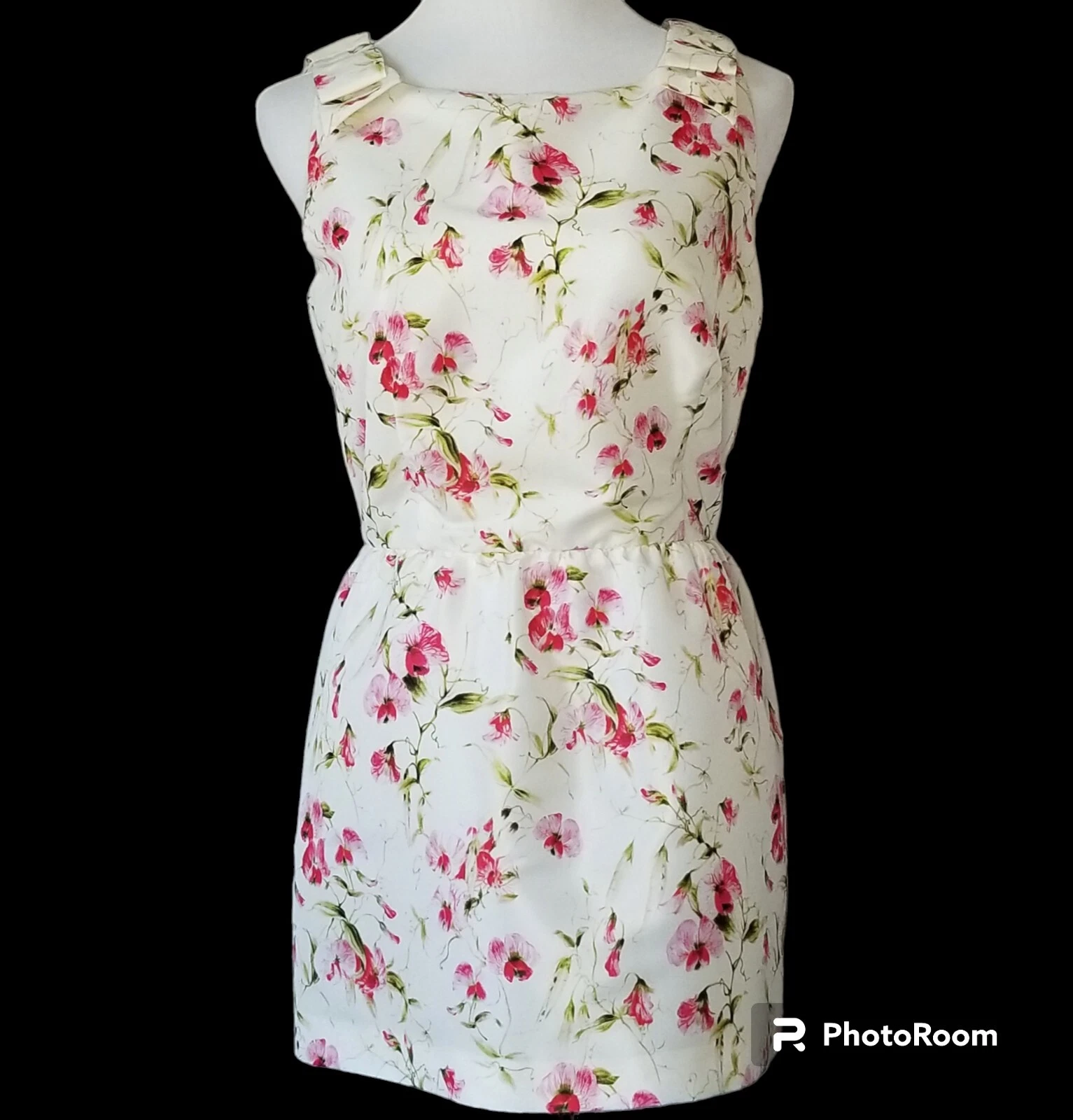 Top VALENTINO nuovo con etichetta rosa peplo foglie floreali zip schiena raccolta taglia 8