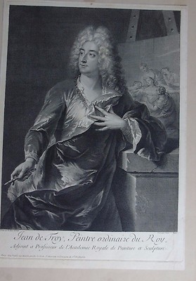 Künstler/ -Atelierszene: Simon La Vallee ''Portrait des Malers Jan de Troy''