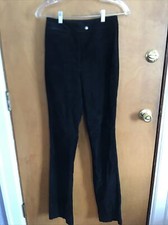 ladies suede leather pants, MAXIMA by WILSONS LEATHER, Black, Size 2,  A539