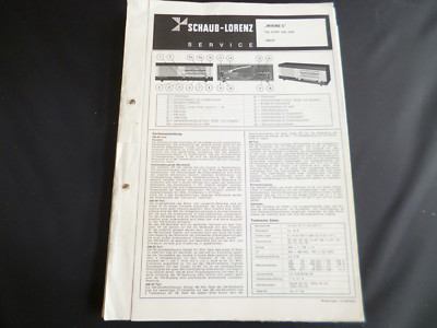 Original Service Manual Schaub Lorenz Wiking S