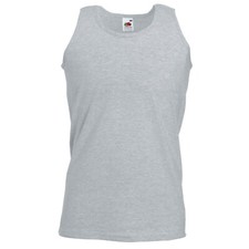 5 PACK Fruit of the Loom Men's Value weight Athletic Vest Tops Summer Vests Tee