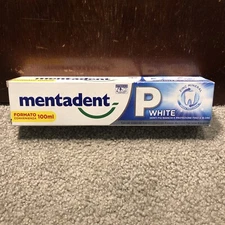 Mentadent P White Fluoride Toothpaste, 18HR Protection, Whitening, 100ml/ 3.38oz