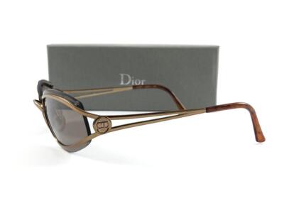VINTAGE CHRISTIAN DIOR CD 2043 METALLIC COPPER SUNGLASSES AUSTRIA