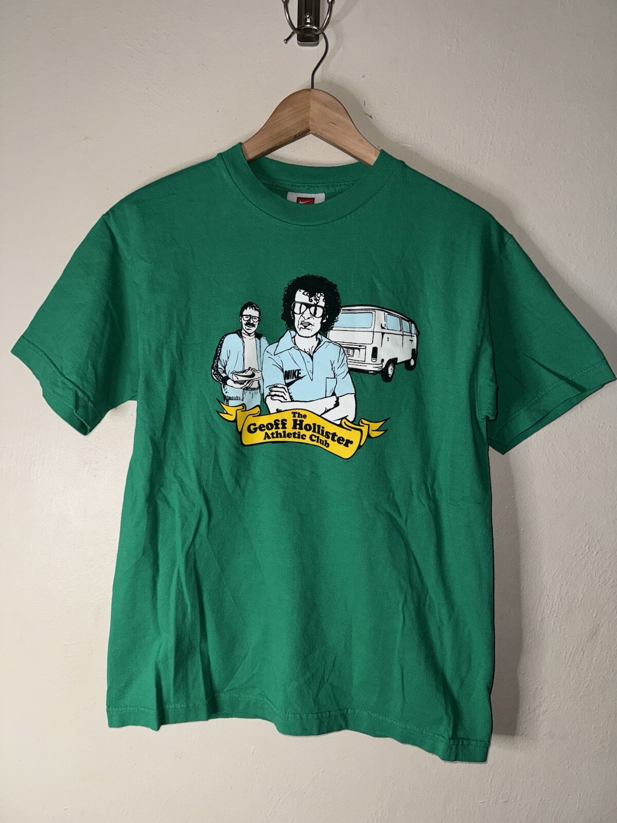 Vintage Nike Geoff Hollister Athletic Club T Shirt Men’s Medium 19x26