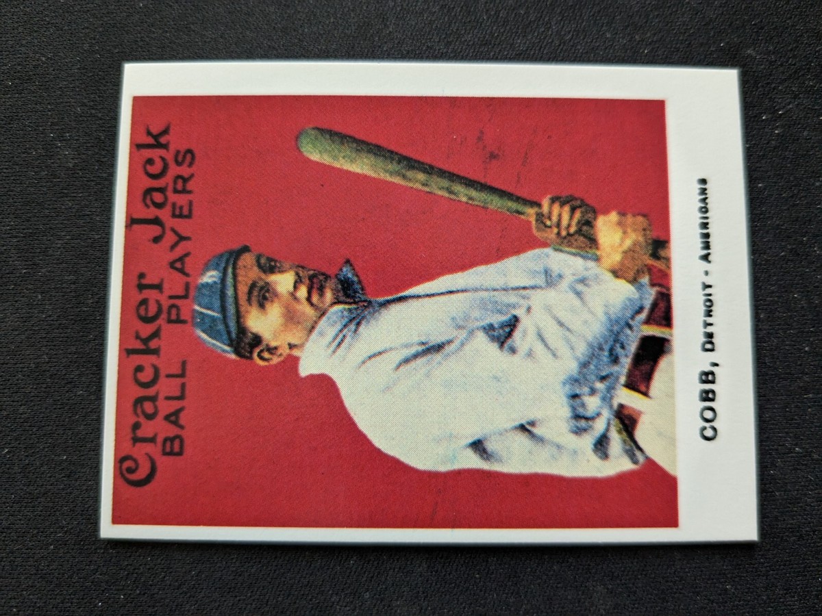 1915 Cracker Jack Reprint Baseball Card # 30 Ty Cobb - Detroit