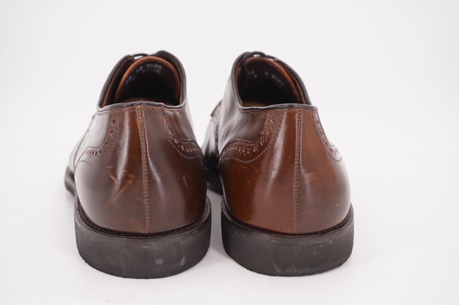$845 | ALLEN EDMONDS BENTON 15 D CAP TOE BLUCHER BROWN CIGAR SHELL CORDOVAN image 3