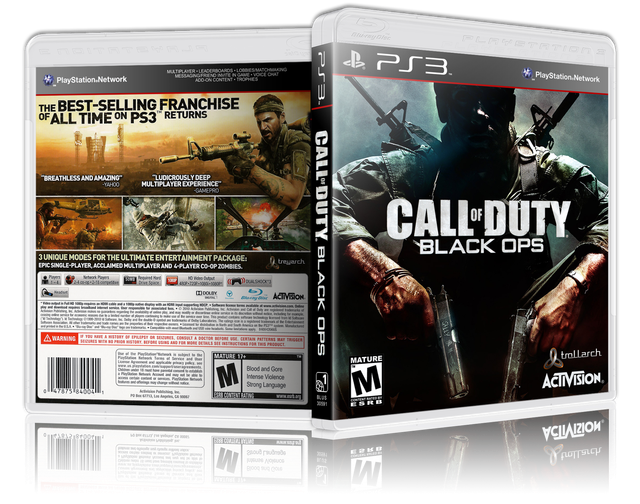 Call Of Duty Black Ops Replacement PS3 Cover and Case. NO GAME!! | eBay