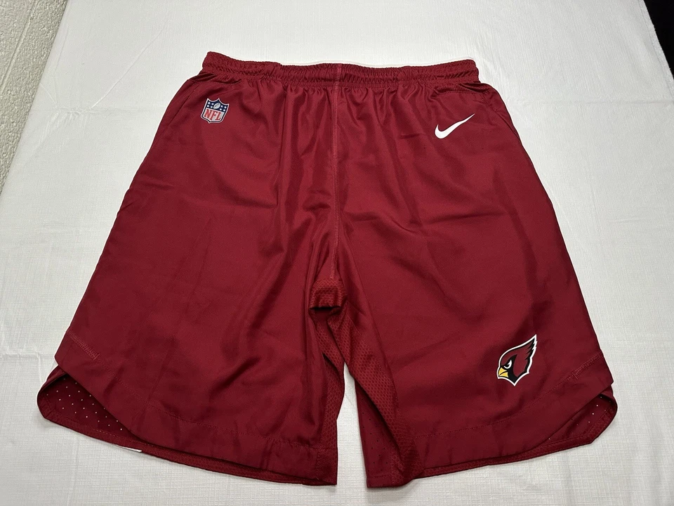 Men's Nike Dri-Fit NFL Arizona Cardinals Training Shorts 10" Size Large Red - Image 2 of 4