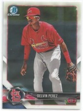 Delvin Perez St. Louis Cardinals 2018 Bowman Baseball Chrome Prospects Card