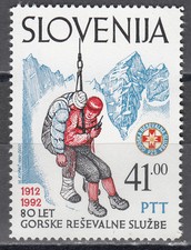 Slowenien / Slovenija Nr. 24** 80 Jahre Bergrettungsdienst