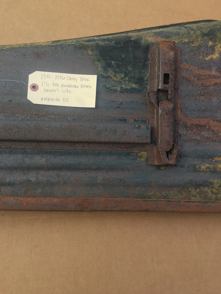 USED metal RUNNING BOARD 1941 1942 1946 CHEVY GMC truck Drivers side 1.5 Ton D3 - Image 3 of 4