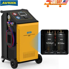 AUTOOL LM708 HVAC Refrigerant Recovery Machine A/C Recycling & Recharge Machine