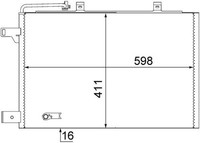 1X Mahle AC 370 000S Kondensator Klimaanlage FüR Mercedes-Benz