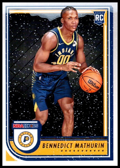 2022 Bennedict Mathurin Panini Hoops Winter Basketball #236 Indiana Pacers