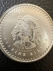 Silver - Mexico Aztec Calendar .999 Mayan- Tenth Troy oz round