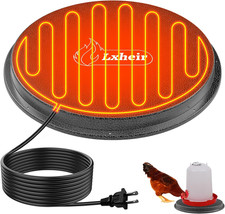 Metal Chicken Water Heater 11 Inch Base for 1-5 Gallon Poultry Waterer Outdoor U