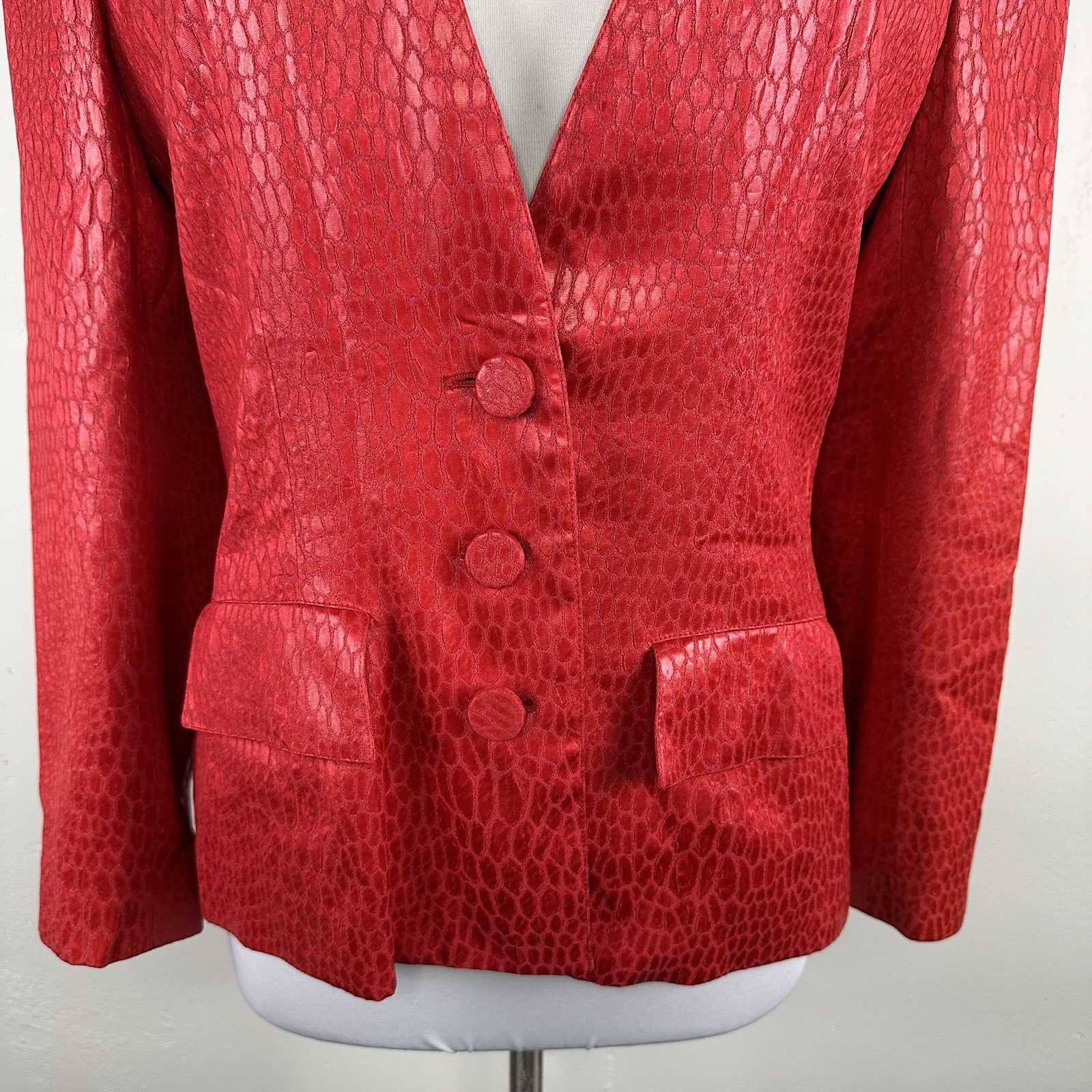 Vintage Adele Simpson Evening Blazer Jacket US 10… - image 8