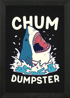 Hai Chum Müllcontainer gerahmtes Wandbild Poster Leinwanddruck Bild