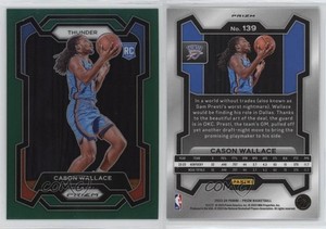 2023-24 Panini Prizm Green Prizm Cason Wallace #139 Rookie RC