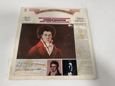 Beethoven Symphony No. 5 5th fifth NY Phil L Bernstein Columbia M 31810 Vinyl LP