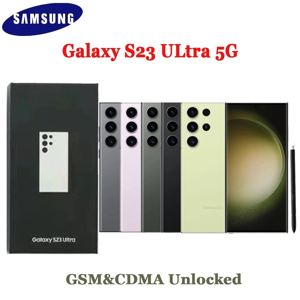 Samsung Galaxy S23 Ultra 5G, Unlocked, 512GB/256GB - New Sealed