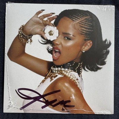 SIGNED NEW IN HAND / SEALED Tyla Chanel Signed Autographed 7  Silver Wisps Vinyl