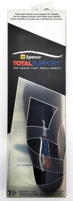 Spenco Women's Total Support Insoles Semi-rigid Orthotic Arch Support Size 3 - 4