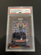 2022 PANINI PRIZM MONOPOLY #77 DOMANTAS SABONIS BROWN PRIZM