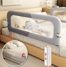 Baby Bed Rail Guard for Toddlers - 60" Loft Foldable Twin Double Full Queen King